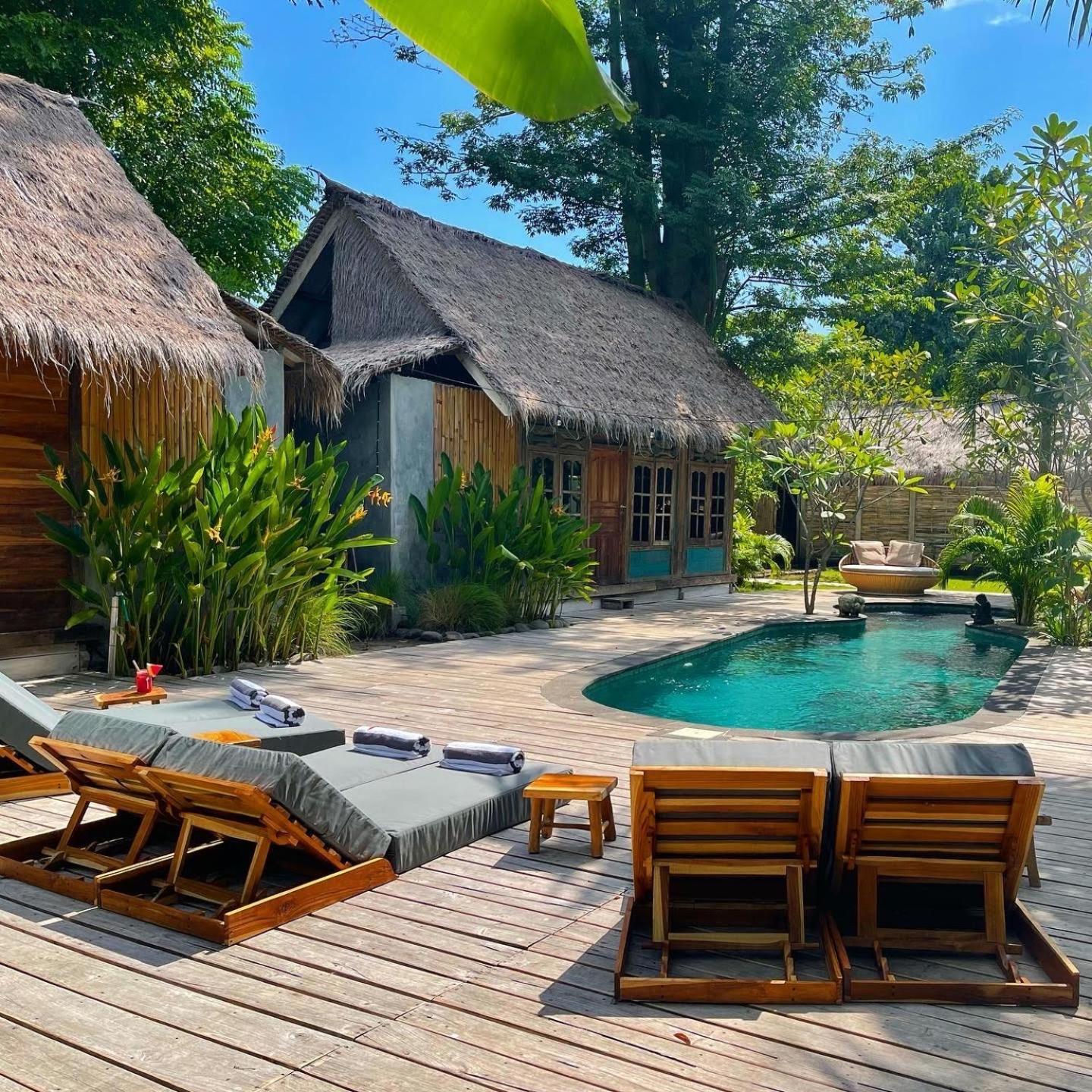 Musa Bintang Villas And Bungalows Gili Air Buitenkant foto
